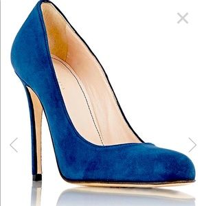 Barney’s blue suede pumps! Brand New. Originally $295